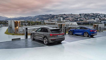 Back view of the Q8 e-tron