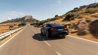 RS 5 sportback driving on the road 