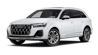 Side profile view of Audi Q7 parked.