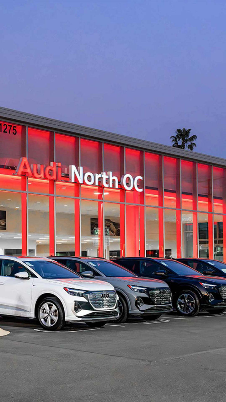Exterior view of Audi North OC's dealership