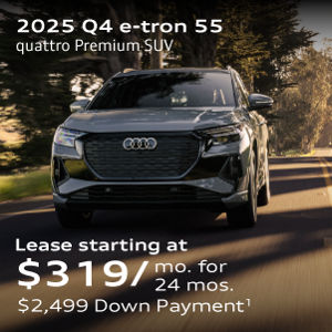 2025 Audi Q4 55 quattro Premium Lease starting at $319/month for  24 months $2,499 Down Payment