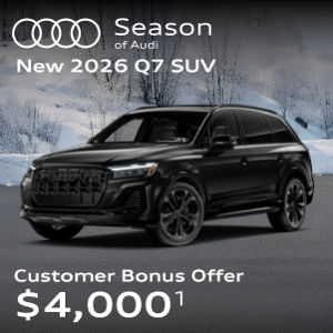 New 2026 Q7 SUV customer bonus offer $4,000