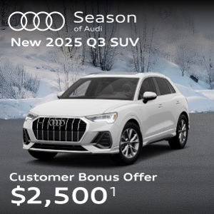 New 2025 Q3 SUV customer bonus offer $2,500
