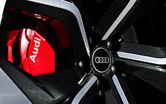 Profile view of brake pad. 