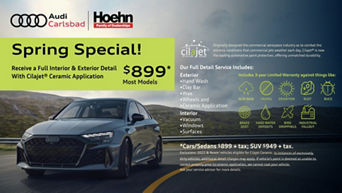 Image of spring special service offer. 