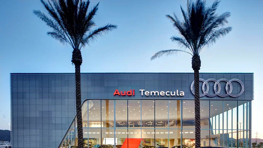 Profile view of Audi Temecula.