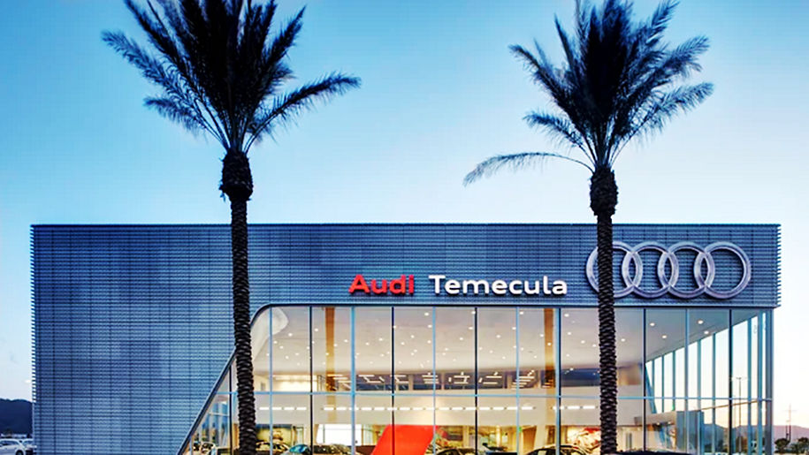 Profile view of Audi Temecula.