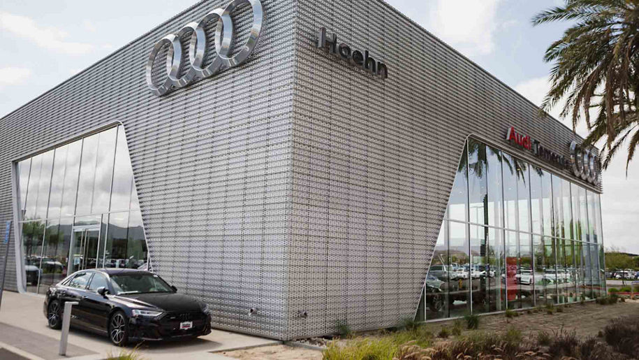 Profile view of Audi Temecula.