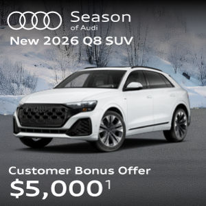 New 2026 Q8 SUV customer bonus offer $5,000*