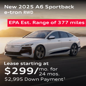 New 2025 A6 Sportback e-tron RWD Lease starting at $397/mo. for  24 mos. $2,995 Down Payment