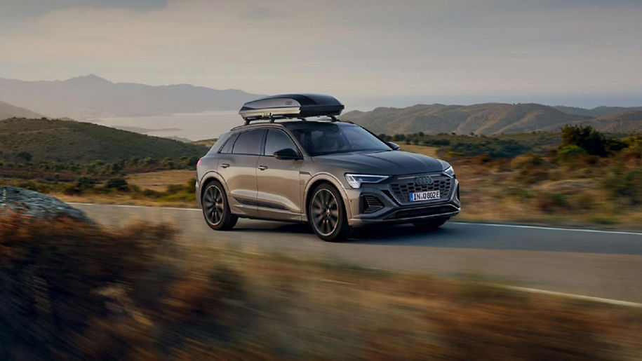 Audi vehicle accelerating.