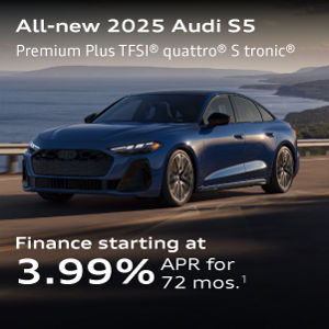 All-new 2025 Audi S5 Premium Plus TFSI® quattro® S tronic® Finance starting at 3.99% APR for  72 mos.