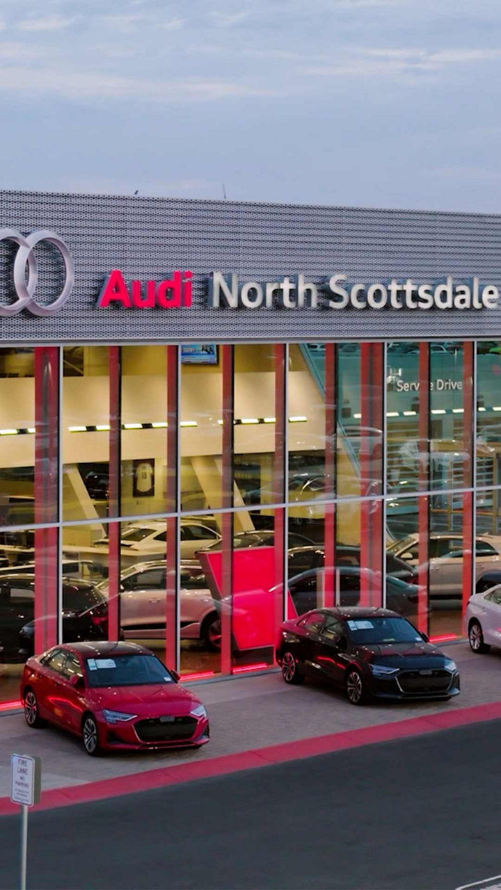 Front view of the Audi North Scottsdale dealership