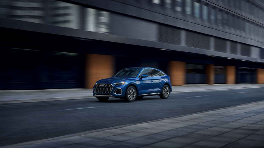 Blue Audi Q5