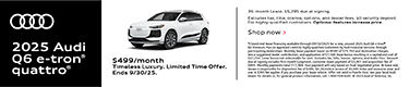 AUDI EV LEASE BONUS