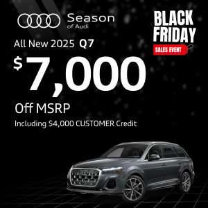 Back view of an Audi Q7