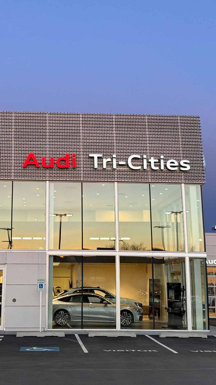 Front view of Audi Tri-Cities dealership
