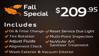 Audi Dominion Fall Specials