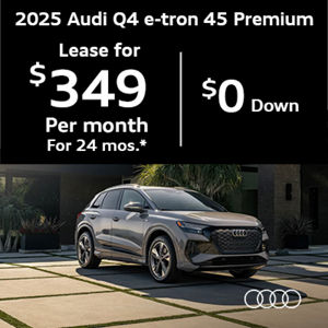 Audi Q4 driving