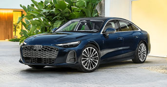 Audi parked in fron of the house