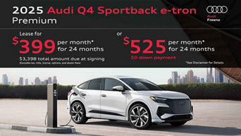 2025 Audi Q4 Sportback e-tron August Specials