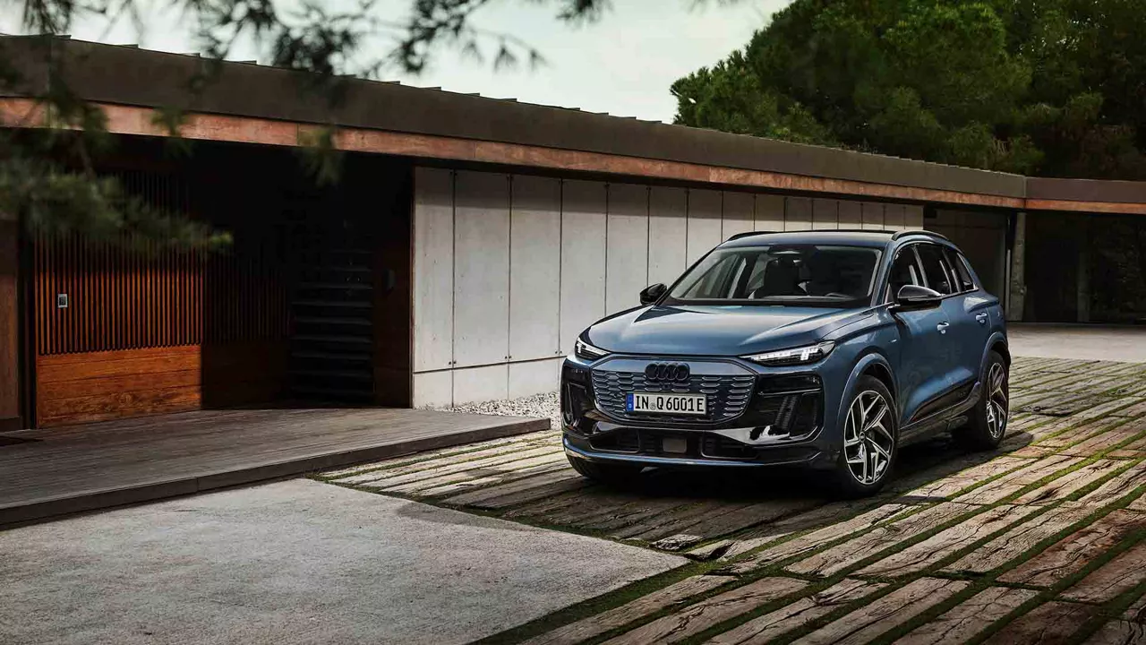 Q6 e-tron parked in front
