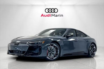 front facing 2025 Audi RS e-tron GT in a showroom