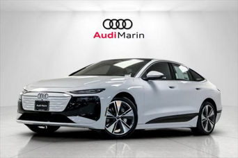 front facing 2025 Audi A6 e-tron a showroom