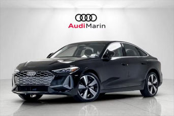 front facing 2025 Audi A5 in a showroom