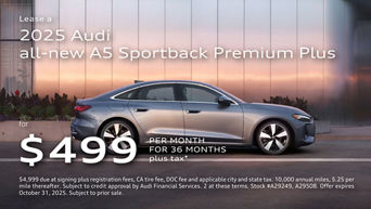 2025 Audi All-New A5 Sportback Premium Plus $499 Lease Offer