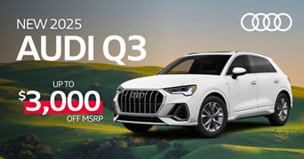 Side profile view of an Audi Q3