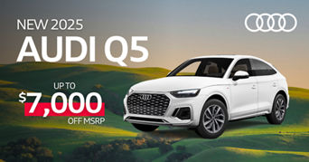 Front profile view of an Audi Q5