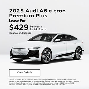 Audi A6 e-tron lease for 429 per month at Audi Livermore