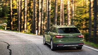 Back profile view of an Audi A4