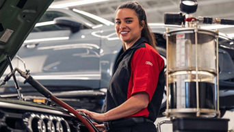 Front portrait of a service technician.