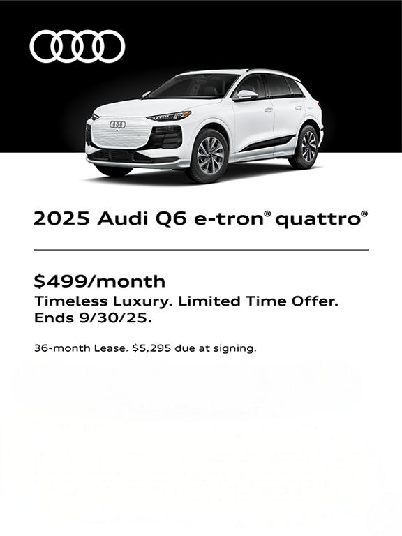 Audi Q6 etron side profile
