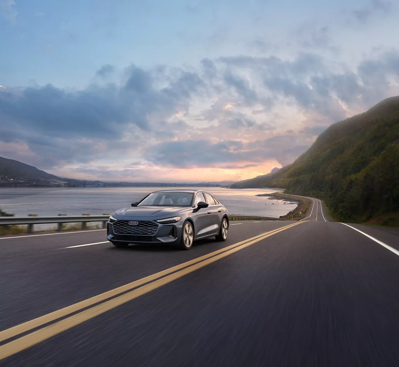 Audi A5 exterior front driving